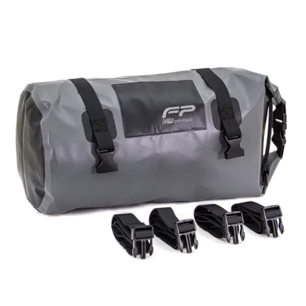 Maleta Impermeable Drybag C15 Negro Gris 1.0 RS para moto