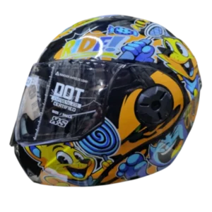 Casco abatible ICH 3110S Candy Brawl color amarillo brillo BV 1.0