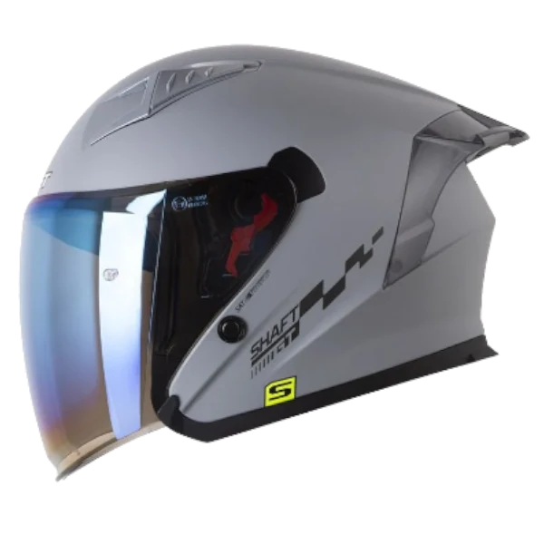 Casco abierto Shaft 226 GT Solid BV 2.0 color gris, casco tipo jet para moto