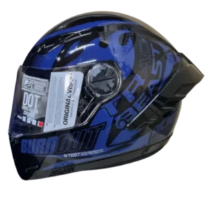 Casco integral ICH 501 SP Speed Freak en color azul, diseño deportivo y aerodinámico