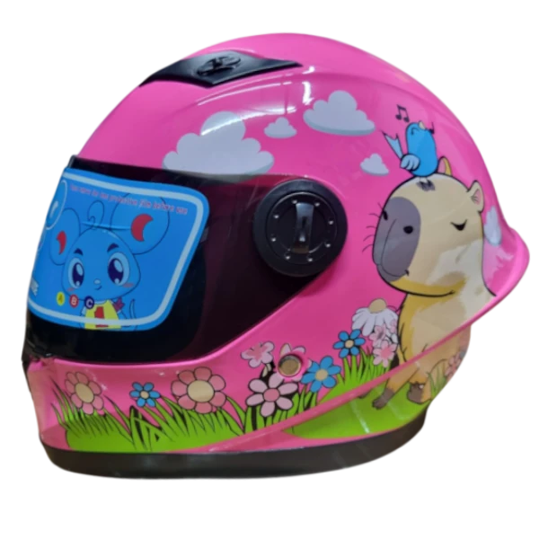 Casco integral KRM Capibara color morado BV 1.0