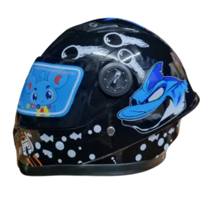 Casco integral KRM Tiburón color negro BV 2.0