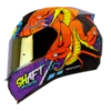 Casco integral SHAFT 560 Gordon naranja morado BV 1.0 para moto