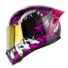 Casco integral Shaft 562R color negro y fucsia BV 1.0 para motocicleta