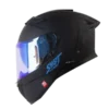 Casco integral Shaft Pro 606 SP Solid negro y azul BV 1.0
