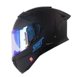 Casco integral Shaft Pro 606 SP Solid negro y azul BV 1.0