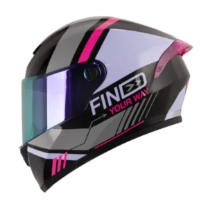 Casco integral X-ONE 500 SP DV Bardok BV 2.0 color fucsia para motocicleta