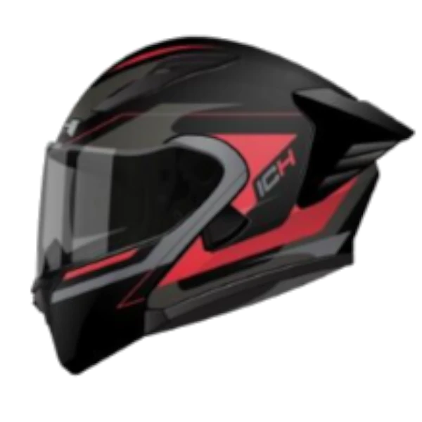 CASCO ABATIBLE ICH 3130 SWET NEGRO ROJO BV 1.0 Casco Abatible ICH 3130 Swet Negro Rojo BV 1.0 para moto