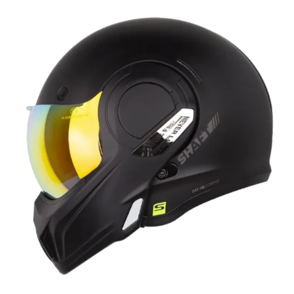 Casco Abatible Shaft 3610 DV Solid Negro BV 1.0 para moto