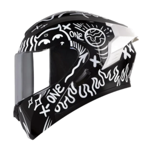 Casco Abatible X One X 300 RS Power Negro Gris BV 1.0 para moto