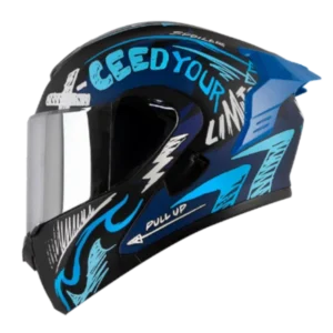 Casco abatible X One X 3000 RS Light Up azul negro BV 1.0 para motociclista diseño moderno y seguro