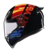 Casco integral AGV K-1S Pulse 46 diseño deportivo certificado para moto