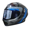 Casco integral ICH 505 Zork color azul para motociclista con diseño deportivo y alta protección