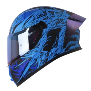 Casco integral Shaft 526 SP EVO Bonecrush azul BV1.0