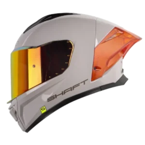 Casco integral Shaft 596 SP Solid gris BV 1.0 para motociclista diseño moderno y alta protección