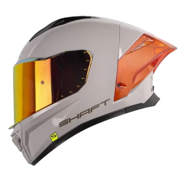 Casco integral Shaft 596 SP Solid gris BV 1.0 para motociclista diseño moderno y alta protección