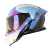 Casco integral Shaft 598 GTR Take Down fucsia BV 1.0 para motociclista diseño deportivo y alta protección