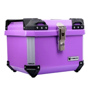 Maletero Tomcat 37 litros color morado BV 1.0 para motocicleta