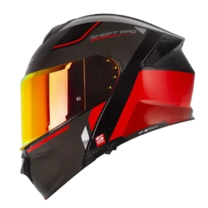Casco abatible Shaft 4000 DV Evo Laced negro rojo BV 1.0