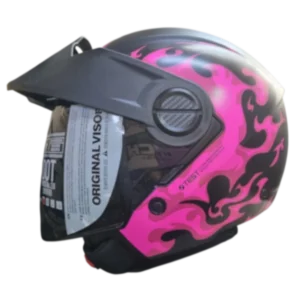 Casco abierto ICH 102 Ignition fucsia 1.0 para motociclista uso urbano