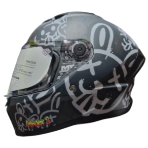 Casco Integral MT Stinger 2 Ram F1 Matt Negro Gris BV 3.0