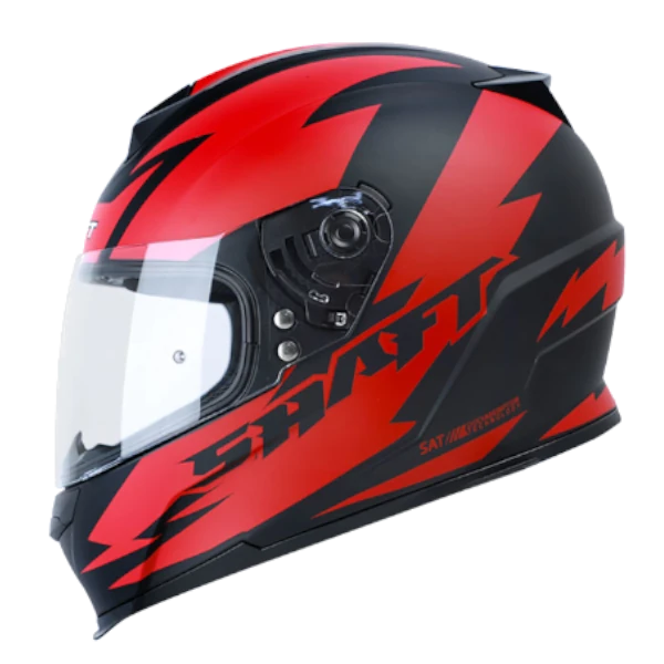 Casco integral SHAFT 502 Thunderforce rojo mate 1.0 BV para mot