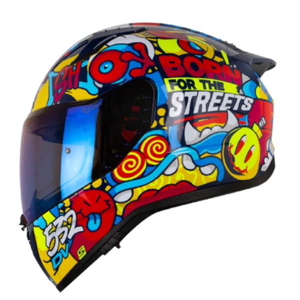 CASCO INTEGRAL SHAFT 532 DV MONSTA CLUB AZUL NARANJA BV 3.0 Casco Integral Shaft 532 DV Monsta Club Azul Naranja BV 3.0