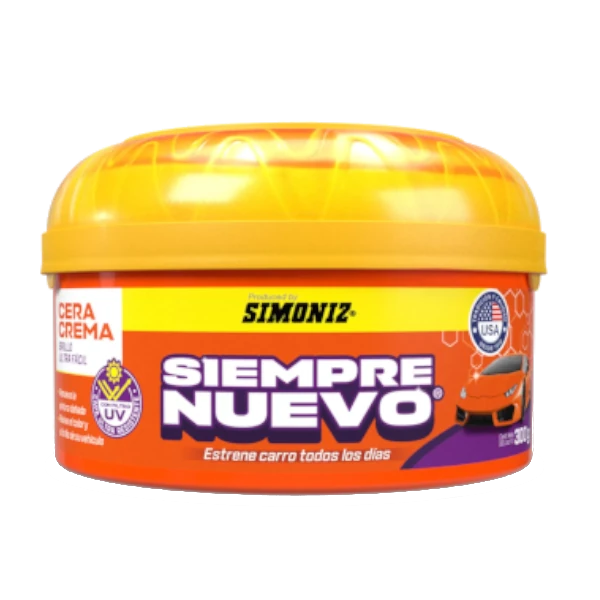 Cera Crema Simoniz 300 Gr para brillo y protección de pintura